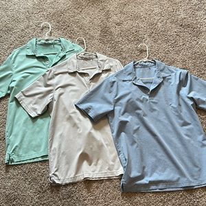 3 Walter Hagen golf shirts, all size Medium.